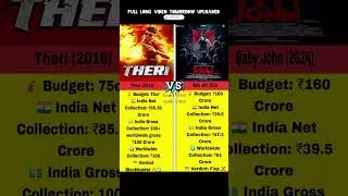 Theri vs Baby John &ndash; Lifetime Box Office Comparison 🔥