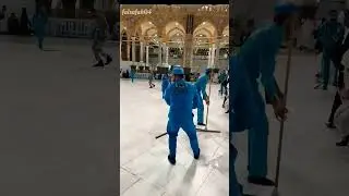 cleaning and hygiene the workers of Mecca #makka #madina #dream job