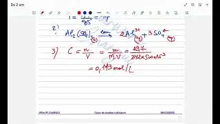 Les solutions &eacute;lectrolytiques et la concentration-1 BAC SM-Exercice TOP