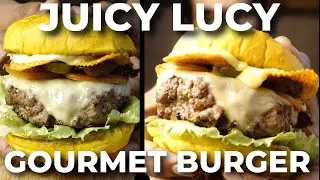 How to Make Juicy Lucy Burger | Stuffed Molten Goodness | Cheese Stuffed Burger