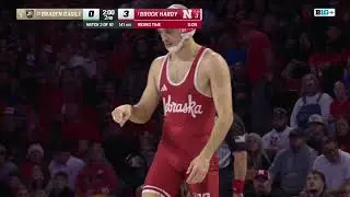141 LBs: Amry's Braden Basile vs. Nebraska's Brock Hardy | Big Ten Wrestling | 11/7/25