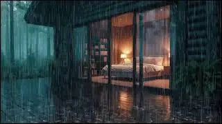 Soft Night Rain at a Cozy Forest Cabin | Deep Rain Sounds to Calm the Mind and Sleep Well
