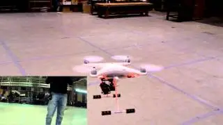 Test Retractable Landing Gear, the original remote control of DJI Phantom2