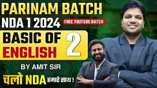 Basic of English Class - 2 | English For NDA - Target NDA 1 2024 | Learn With Sumit