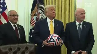 Amid back-and-forth on tariffs, Trump says US, Mexico, Canada tension 'good' for 2026 FIFA World Cup