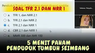 5 Menit Paham Penduduk Tumbuh Seimbang || TFR 2,1 dan NRR 1