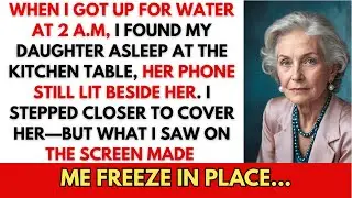 At 2 A.M, I Found My Daughter Asleep At The Kitchen Table. Her Phone Was Lit—What I Saw Froze Me...