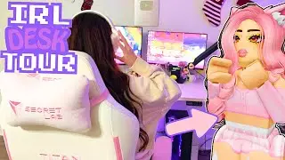 IRL Desk Tour Roblox Youtuber