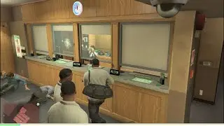 GTA 5 First Person Bank Heist + Six Star Escape