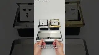 JD22  The New Revolution of Floor Sockets! Full-Metal Large Panel, Safe and Stylish!