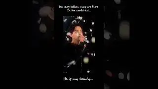 He is my only beauty...#bts #like #love #btsarmyforever #kimtaehyung kim #parkjimin #v