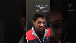 Zero Vector ..... But Why???