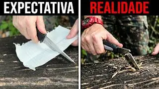 Faca Kobun Cold Steel, réplica. Teste extremo.