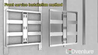 outdoor led display screen front service rear service installation