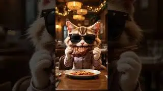Delicious Lamb chops #cutecats #cats #kittens #animatedcat #shorts #catvideos #catlovers #funnycats