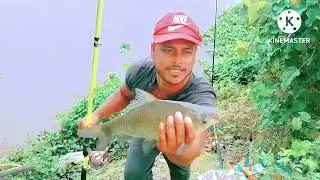 fulood fishing katlla fish cetfish big size Mergel fish single hook fishing video