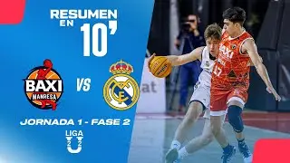 🏀 Resumen en 10': Real Madrid vs BAXI Manresa - Liga U-22 Jornada 1 - Fase 2