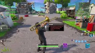 New Fortnite Fortbyte #58 Location using Sad Trombone emote at Snobby Shores