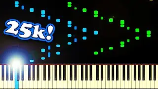 25,000 SUBSCRIBERS 25,000 NOTES (Playable Version) - Piano Tutorial
