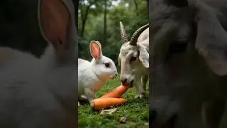apna bana le #friendship #goat #rabbit #trending