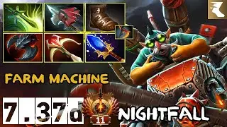 Afterburner Gyrocopter Pos 1 | Farm Machine | Nightfall | 7.37d | Immortal Dota