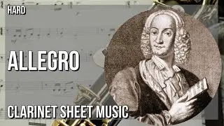 Clarinet Sheet Music: How to play Allegro (Winter from the Four Seasons) by Antonio Vivaldi