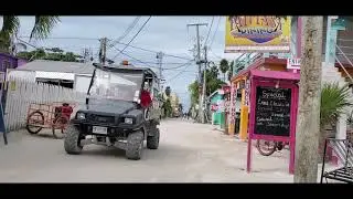 Caye Caulker, Belize (January 2020) bicycle ride through the town part of the island
