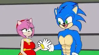 Sonic with Rouge's False Love   Sonic Daddy Love Amy Mommy   Sonic the Hedgehog 2 Animation