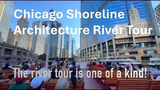Shoreline Sightseeing Architecture River Tour (Chicago River) | Guide Commentary | 4K