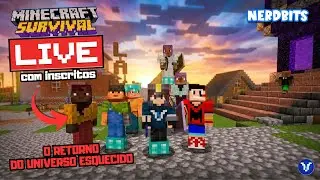Minecraft com Inscritos mundo de sobreviv&ecirc;ncia!