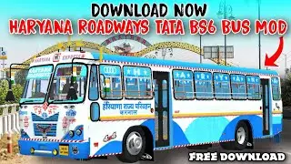 Download Now || Haryana Roadways TATA BS6 Mod || Bussid || Him Herox || New HR Bus Mod