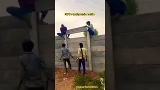RCC walls installation #construction #viral #top10 #wall #precast #walldesign #walltypes  #fitting