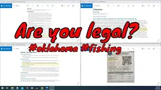 Are You Fishing Legally in Oklahoma? Watch this video just in case.