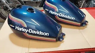 Бак от мотоцикла Harley Davidson SS250 1975 года (ещё один)