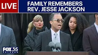 Watch live: Rev. Jesse Jackson's kids, family reflect on his life.