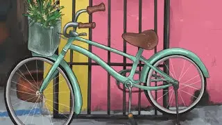 Painting a Bike in Puebla, Mexico || PROCREATE DIGITAL ART TIMELAPSE