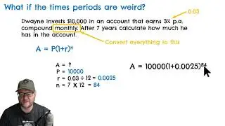Compound interest: Different time periods?