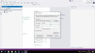 How to Connect visual studio 2017  to mysql  database