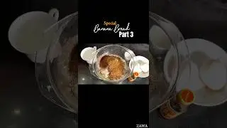 Part 3 of making Banana chocolate bread recipe #banana #bananarecipe #bananashake #bananacake