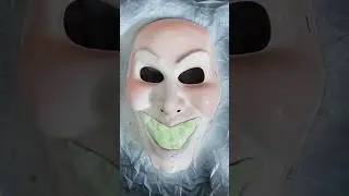 I repainted a Purge Mask like Joker! 💀🎨 #diy #painting #halloween #art #joker #clown #batman