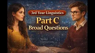 What is a Morpheme? Free & Bound Morphemes Features | 3rd Year Linguistics | Part C Broad Question