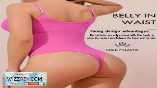 1pc Women Pink Slimming Underwear With Thong Lightweight Adjustable Shoulder Strap