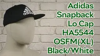 Розпаковка Adidas Snapback Lo Cap HA5544 OSFM(XL) 58-60 см Black/White