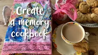 Create a memory cookbook flip through & making fabric cover #flipthroughfriday