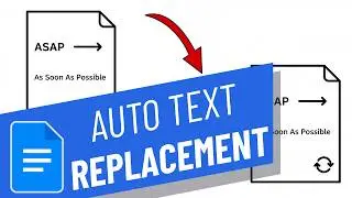 How to Automatically Replace text in Google Docs