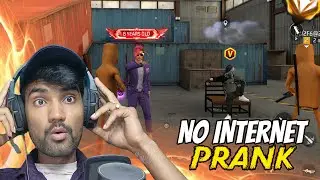 No Internet prank with random players || free fire || Dhnau is live 