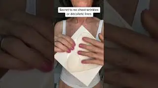 Wearing our Wrinkles Schminkles Silicone Chest Patch helps smooth chest wrinkles from sun damage, ag