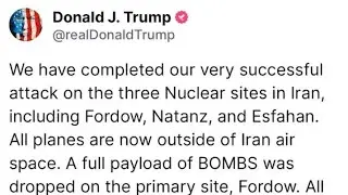 U.S. BOMBS💥 Iran              No Foreign Entanglements Are Retaliatory Strikes in America Possibile?