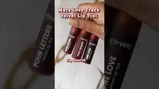 Mars Velvet Lip Tint Swatch #liptints #koreanliptint #brownskin #ytshorts #shorts