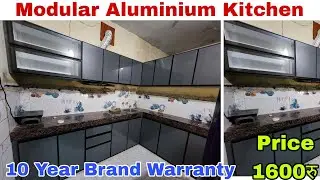 Aluminium Modular Kitchen Design And Budget 2025 | 10 Year Warranty # fazalhasami#kitchendesign